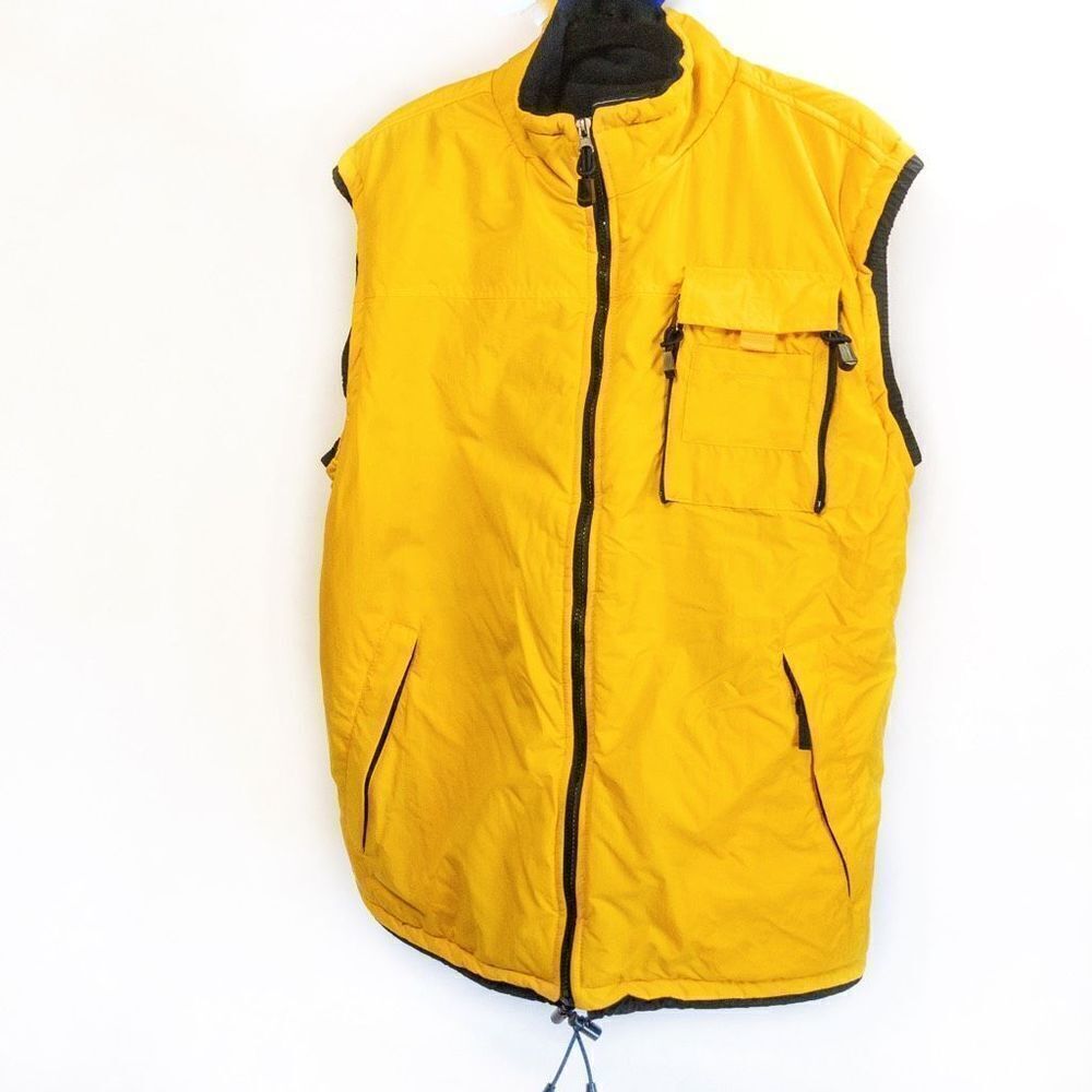 Sonoma Yellow/Navy Insulated Camp Vest Sz XL